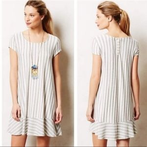 Anthropologie Puella Medium Striped Swing Dress